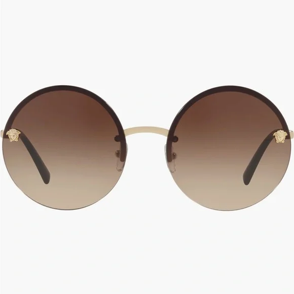 New! Versace Round Brown 59mm Sunglasses Versace | Accessories | New Versace Round Brown 59mm  main image 3
